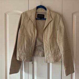 VINTAGE Wilson’s Leather Pelle Studio Cream/Ivory Womens Jacket